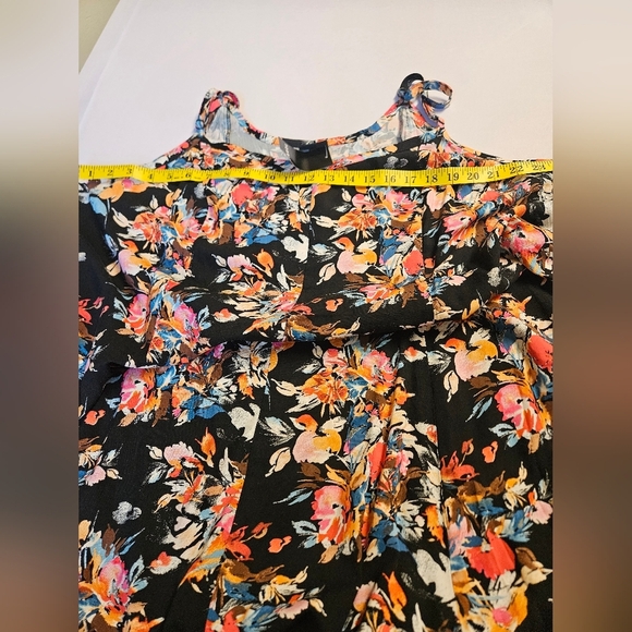 Torrid -Maxi Floral Black Dress Women's Size 3X 22-24 - Picture 3 of 7